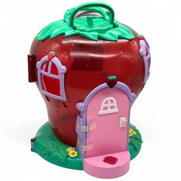 Vintage 2003 Bandai Strawberry Shortcake Berry Sweet House Carry Case Dollhouse - Picture 1 of 8